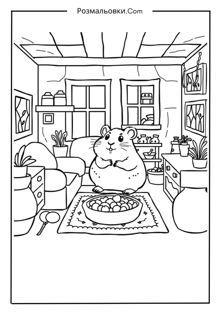 Хом’ячок у будиночку