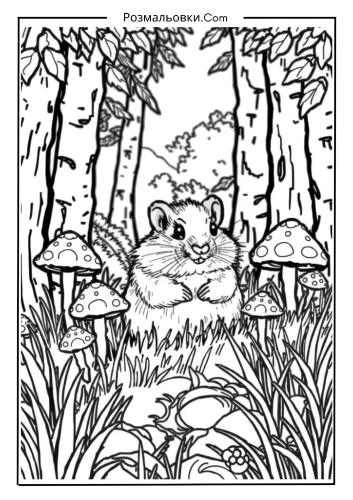 Хом’ячок у лісі