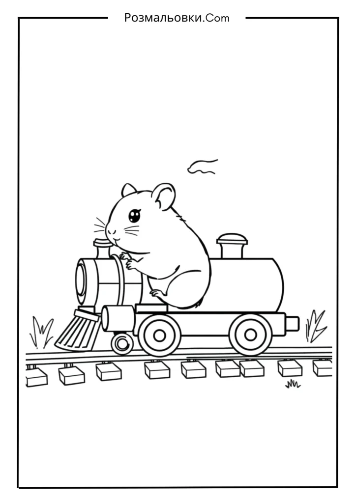 Хом’ячок у поїзді