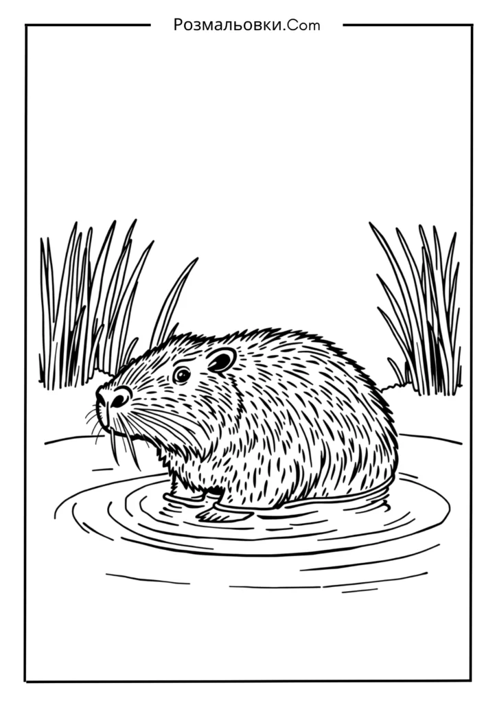 Капібара у воді