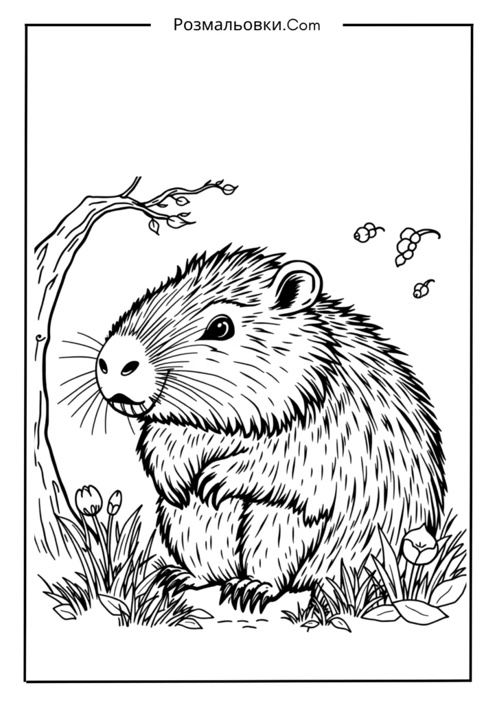 Капібара в казковому стилі