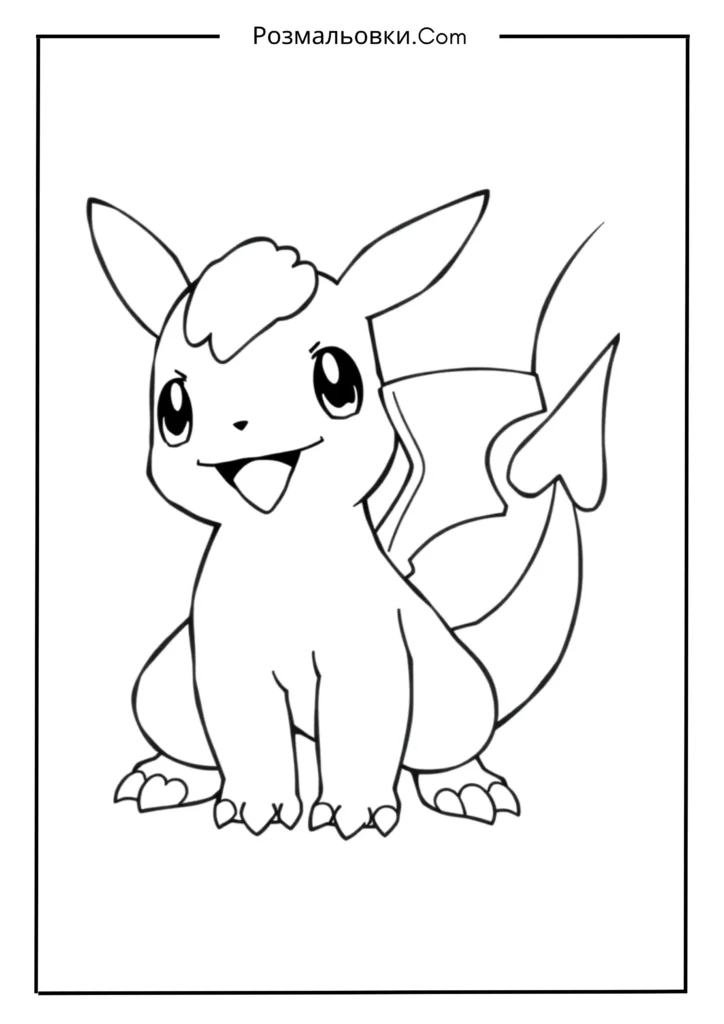 Розмальовки покемони: 19+ яскравих ідей для фанатів Pokémon 21 Класичні картинки розмальовки покемоны