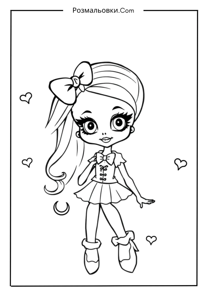 Класичні монстер хай розмальовки роздрукувати