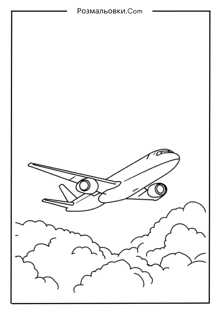 Літак у хмарах