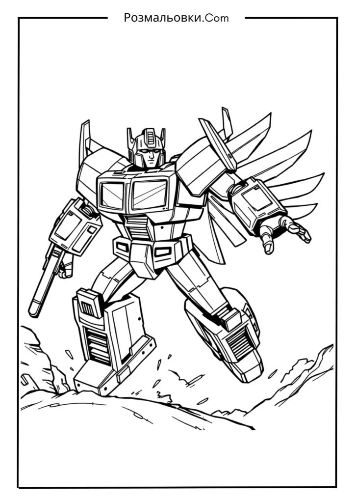 Оптимус Прайм у польоті