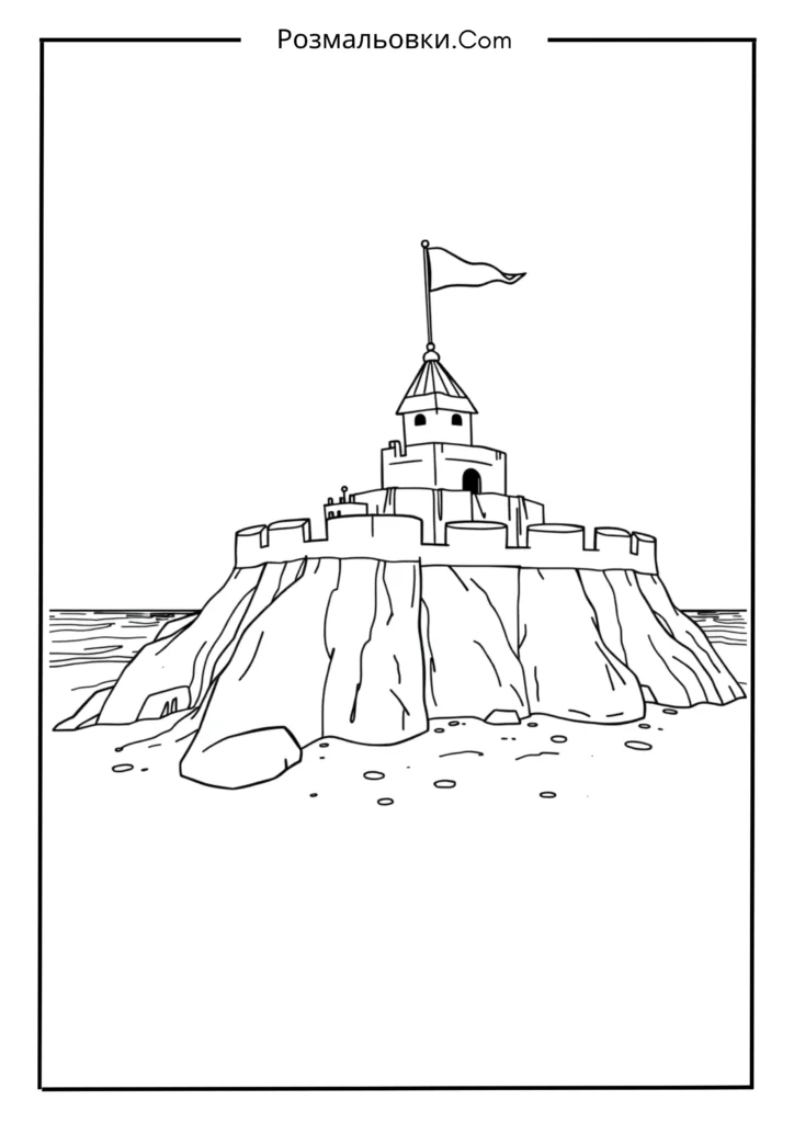 Піщаний форт біля моря