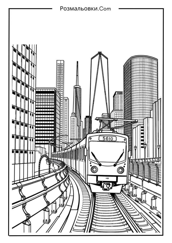  Потяг у місті