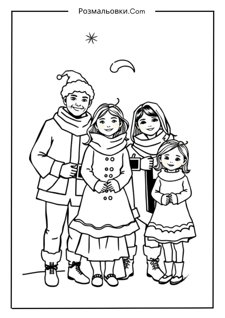 Родина у святковому одязі