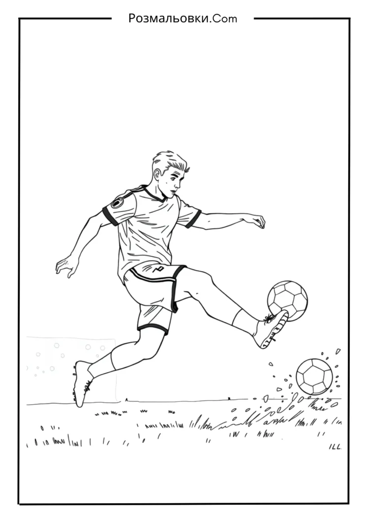 Руслан Малиновський виконує штрафний