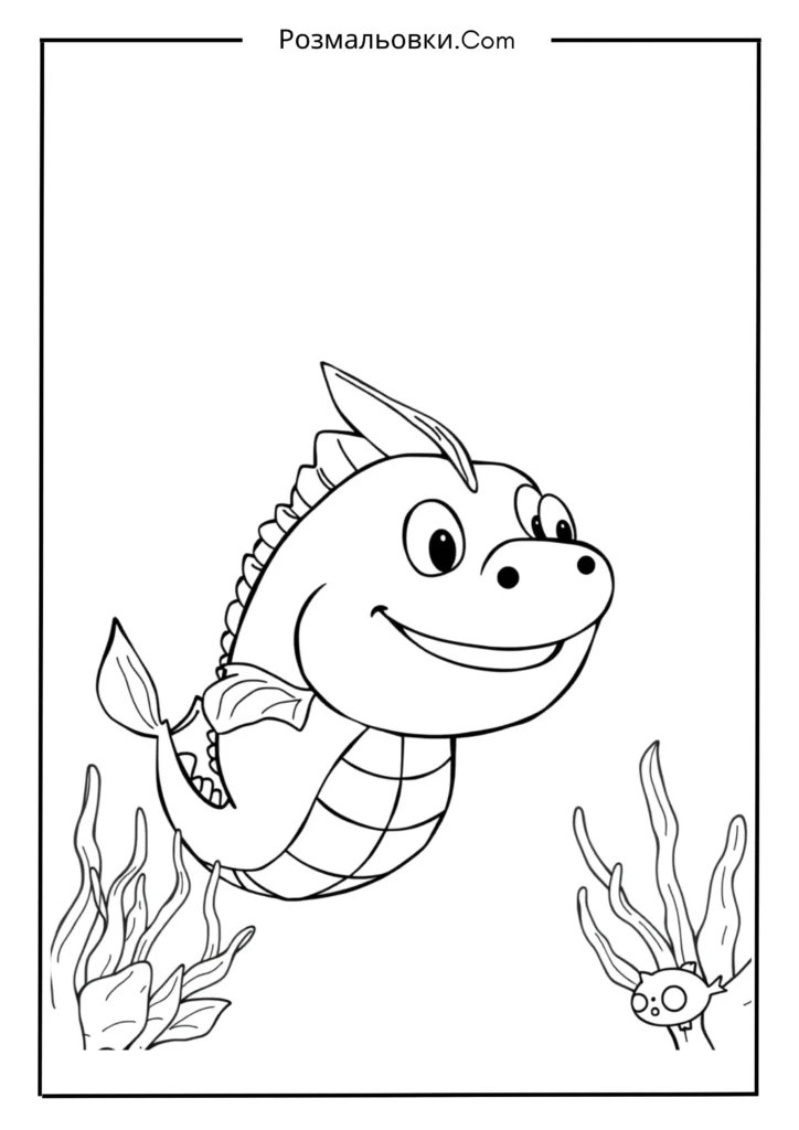 Розмальовка рибка: 20 найкращих ідей для маленьких художників 16 Весела рибка з друзями