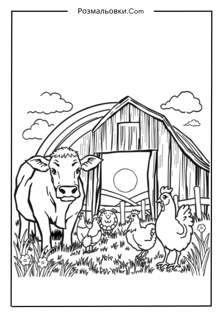 Розмальовка веселки - 20 яскравих кольорових ідей для дітей 15 Веселка на фермі