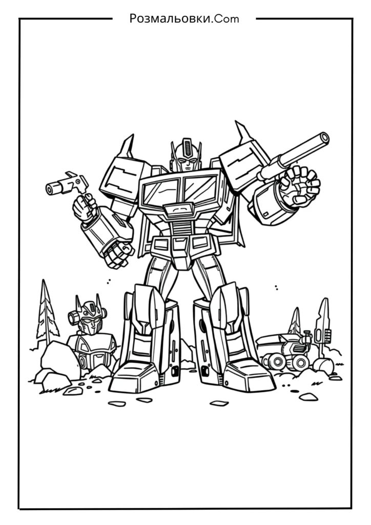 Юні фанати малюють трансформерів