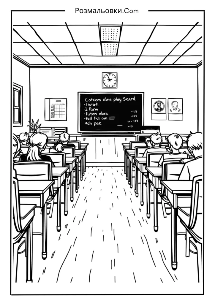 Розмальовки до Дня вчителя: 15+ творчих ідей для дітей 3 Класна кімната