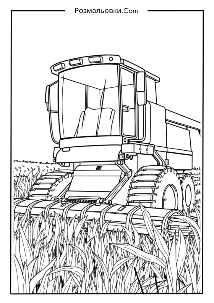 Комбайн у русі