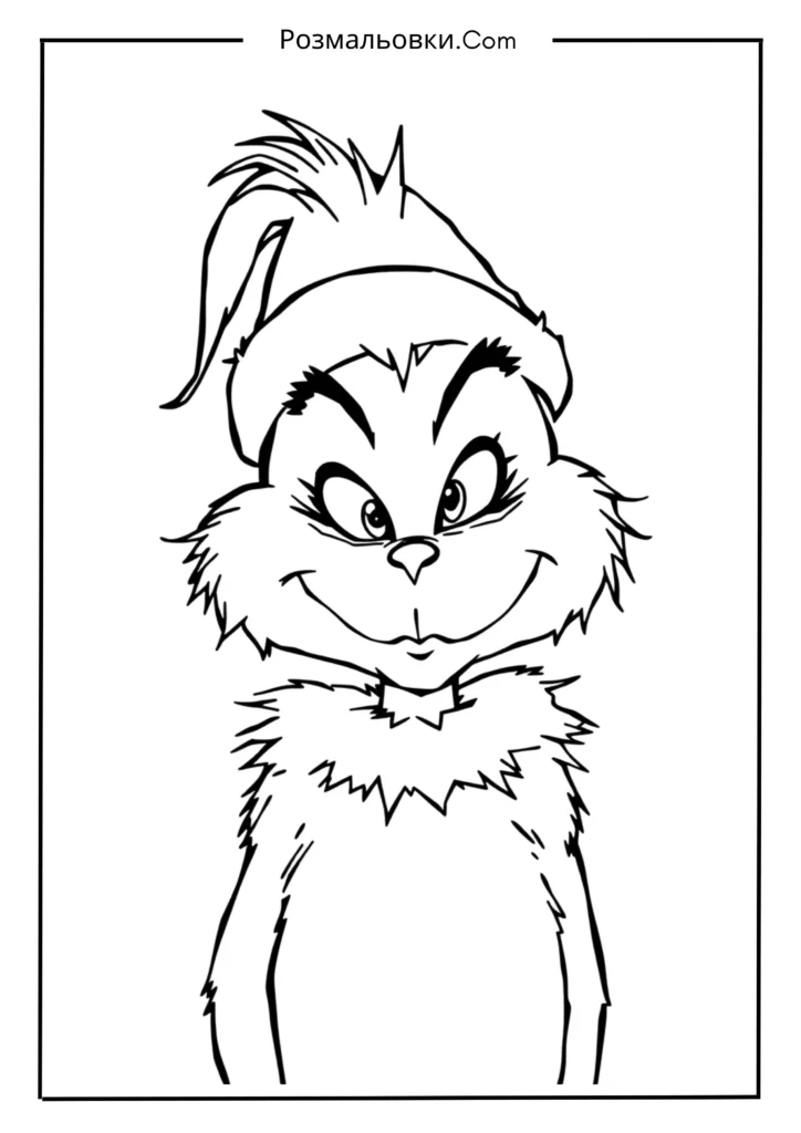 Гринч розмальовка – 12 святкових ідей для дітей 3 Маленький Гринч