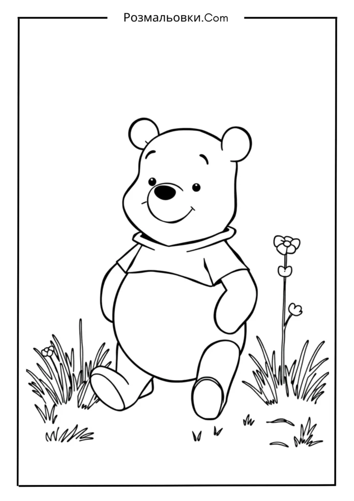 Вінні Пух розмальовка – 16 чарівних ідей для творчості дітей 14 Маленький Вінні Пух