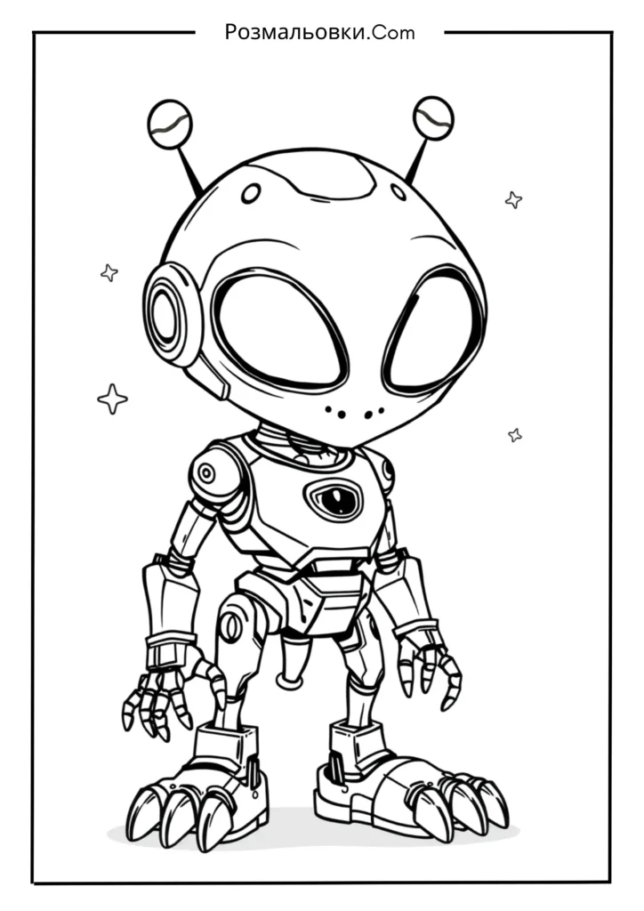 Мультяшний інопланетний робот-друг