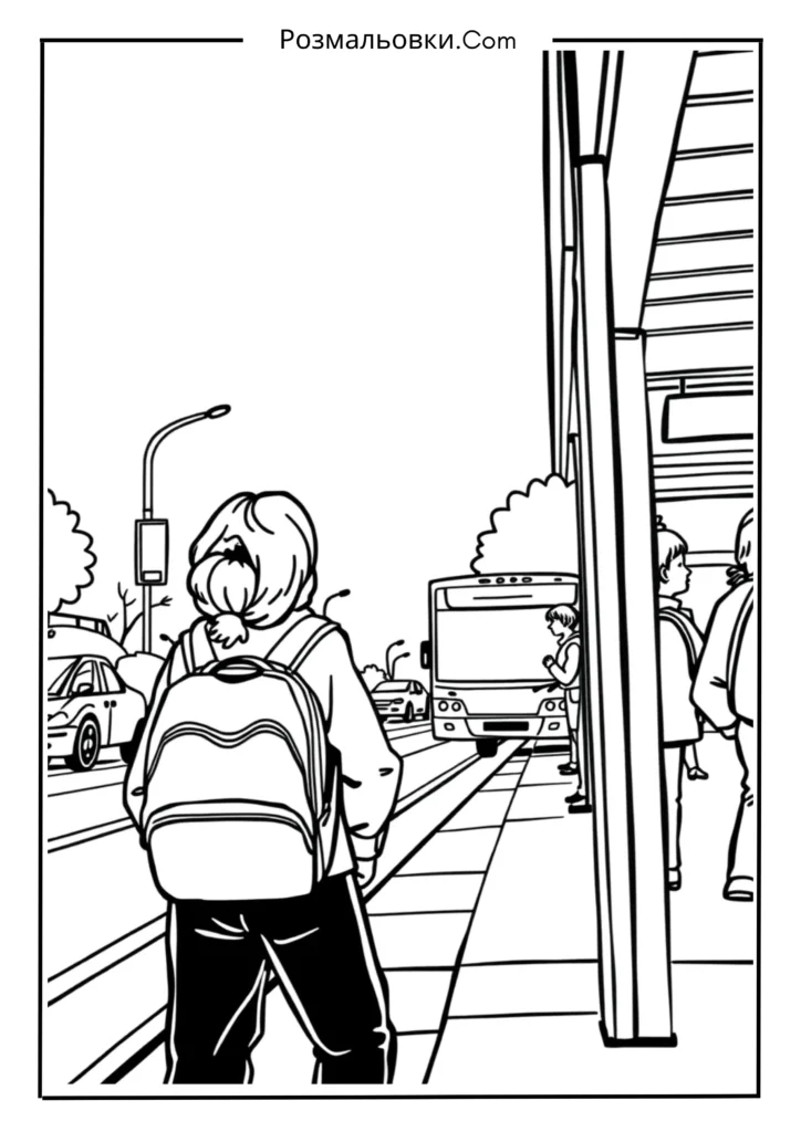 Поведінка на зупинці громадського транспорту