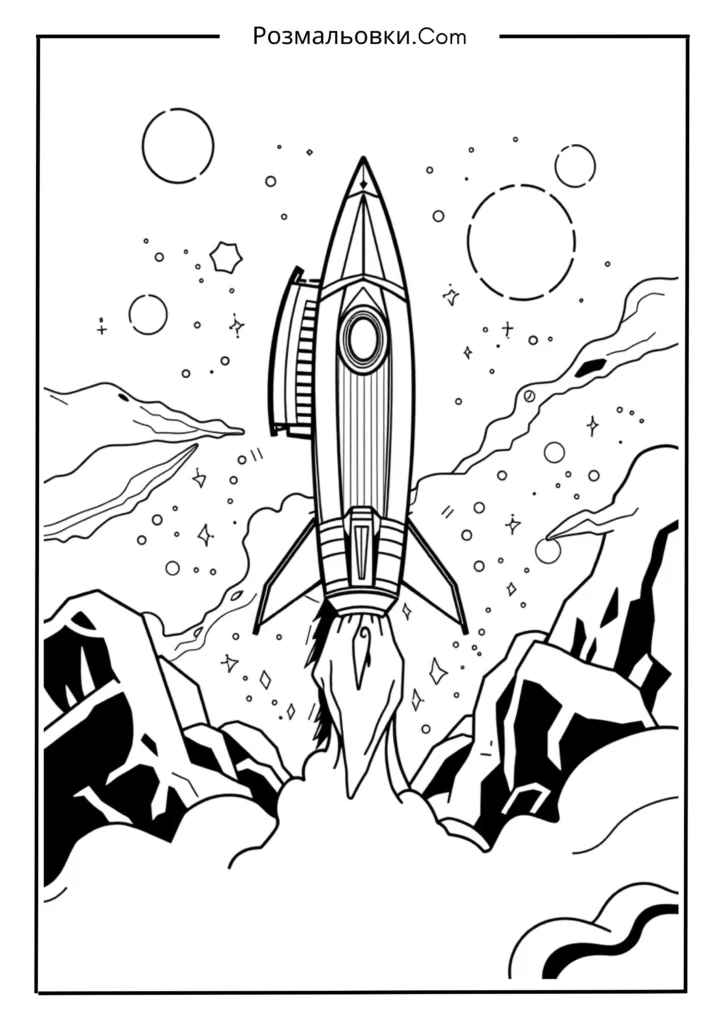 Розімальовування ракет: 16 найкращих ідей для творчих дітей 12 Ракета майбутнього