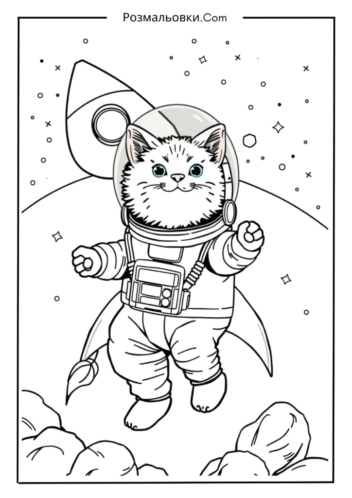 Розімальовування ракет: 16 найкращих ідей для творчих дітей 14 Ракета з тваринами-космонавтами