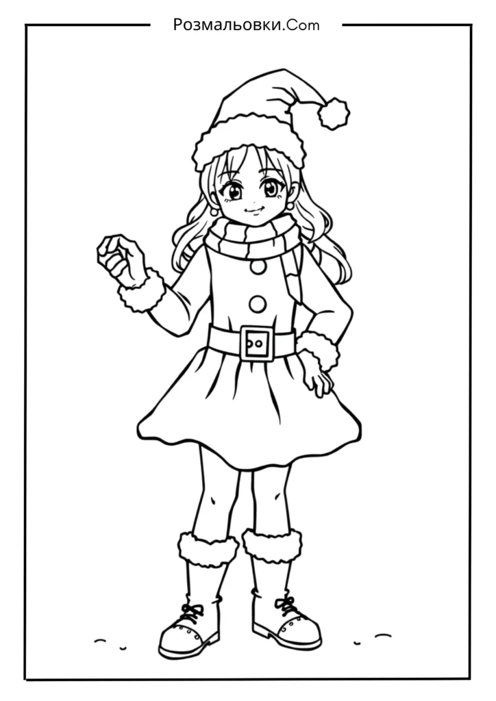 Розмальовка святкового костюму