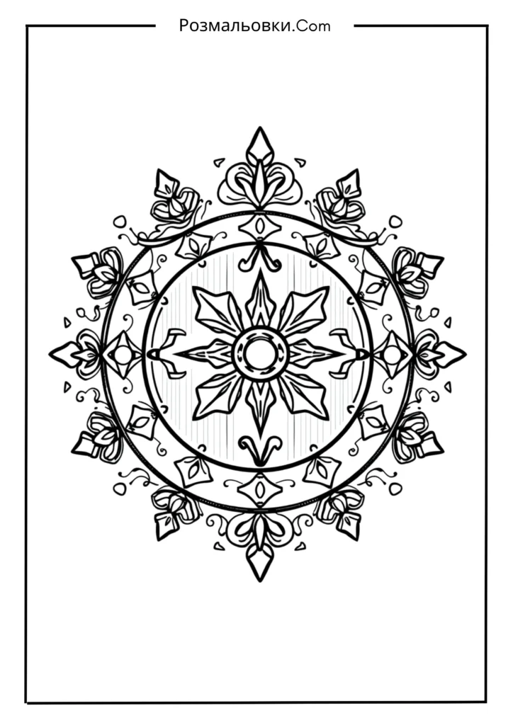 Розмальовки зброї – 16 ідей для творчості та пізнання 7 Щит вікінга