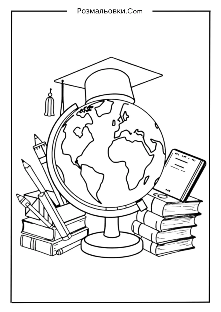 Розмальовки до Дня вчителя: 15+ творчих ідей для дітей 12 Шкільні предмети