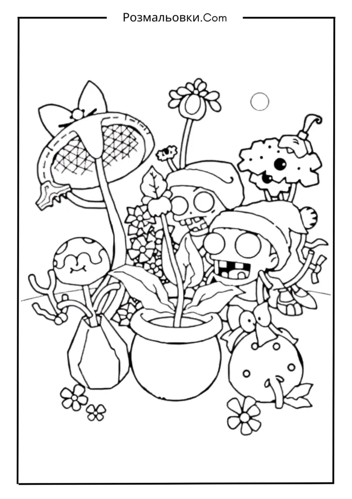 Святкова тематика рослин проти зомбі