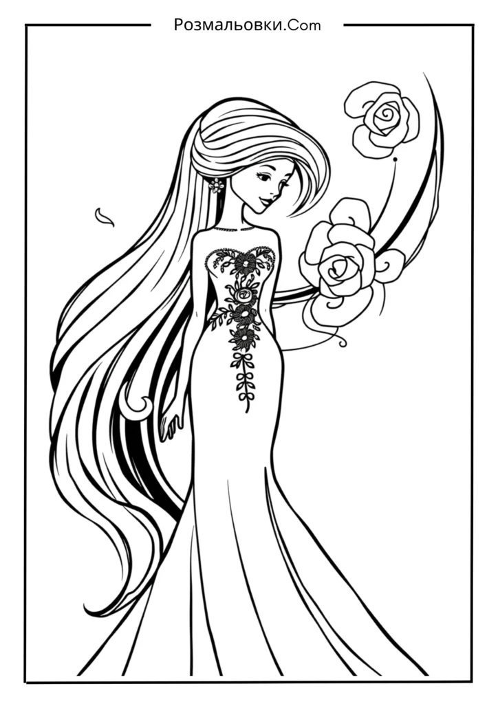 Вечірнє плаття для ляльки