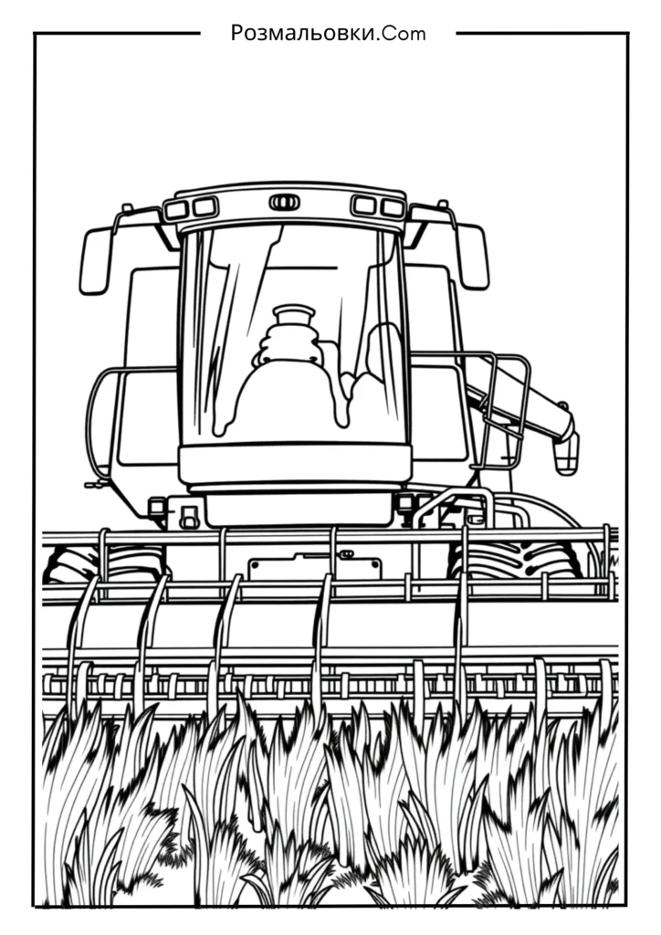 Велика розмальовка комбайн для стіни