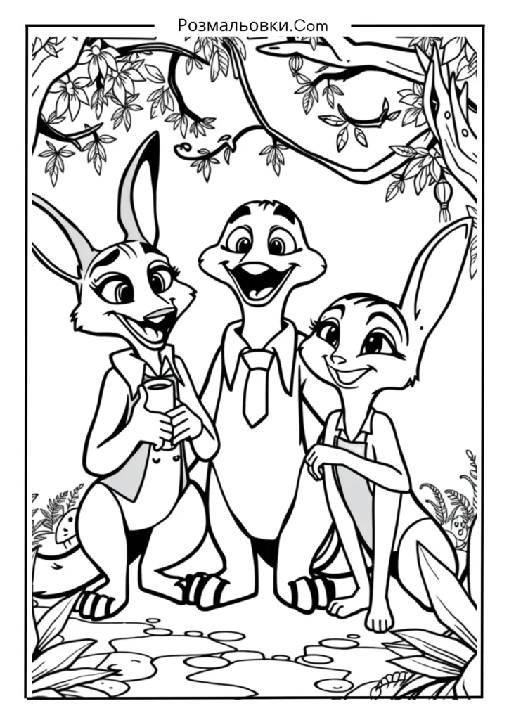 Джуді з друзями