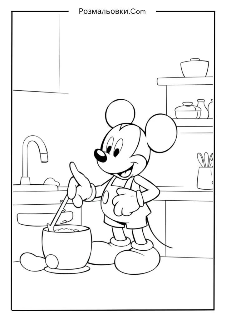 Міккі Маус на кухні