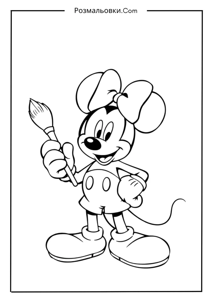 Міккі Маус з пензлем