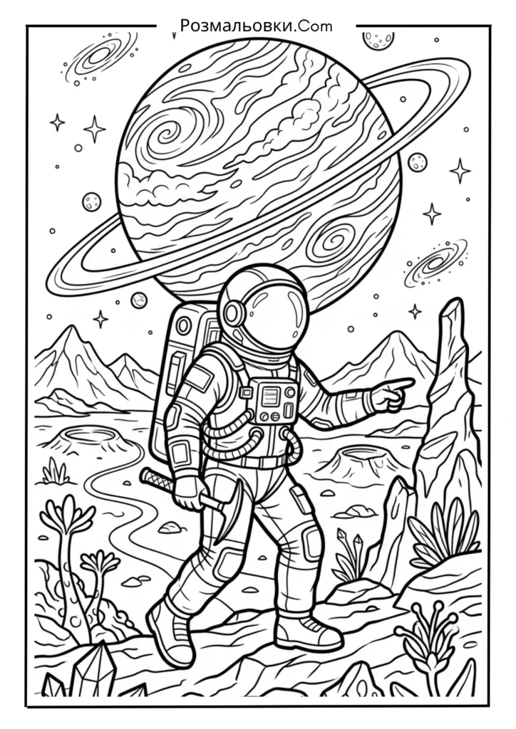 Астронавт і планета