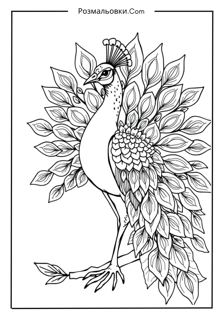 Деталізований павич