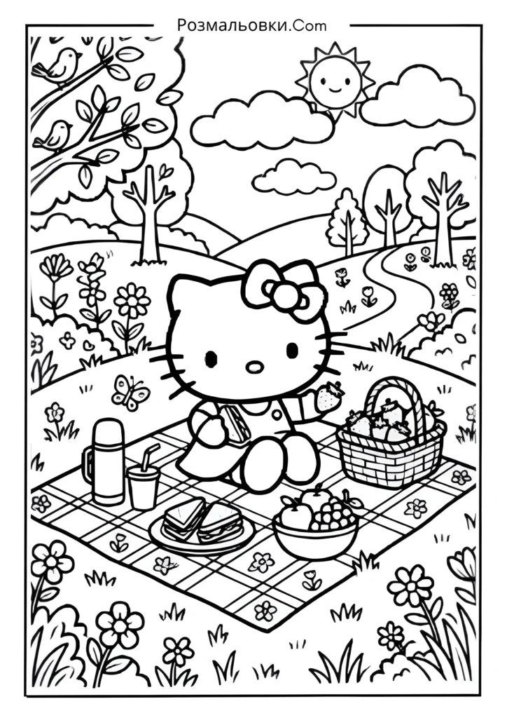 Hello Kitty на пікніку