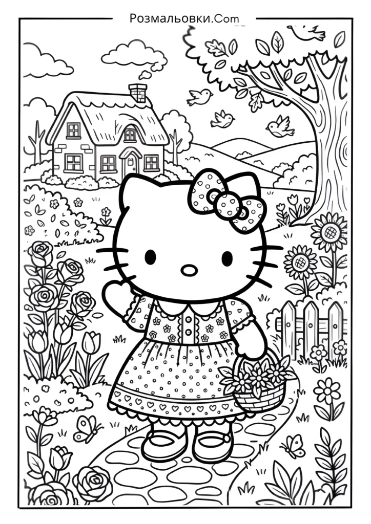 Hello Kitty у сукні