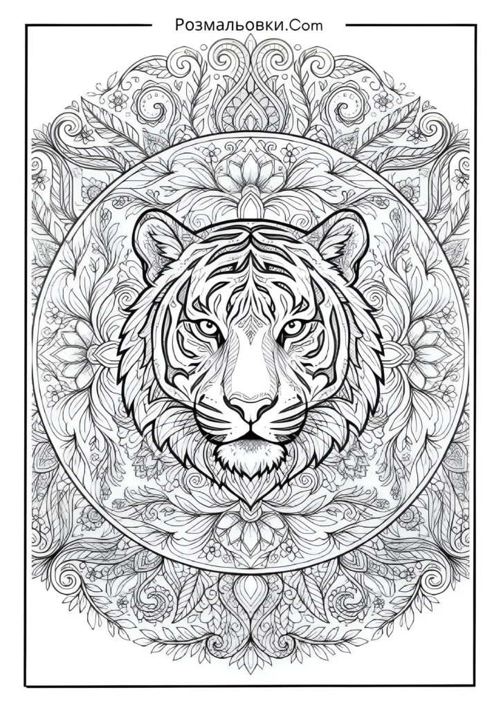 Мандала з тигром