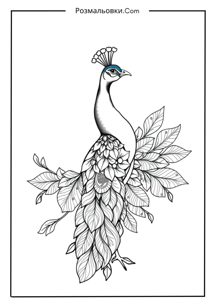 Павич з орнаментами