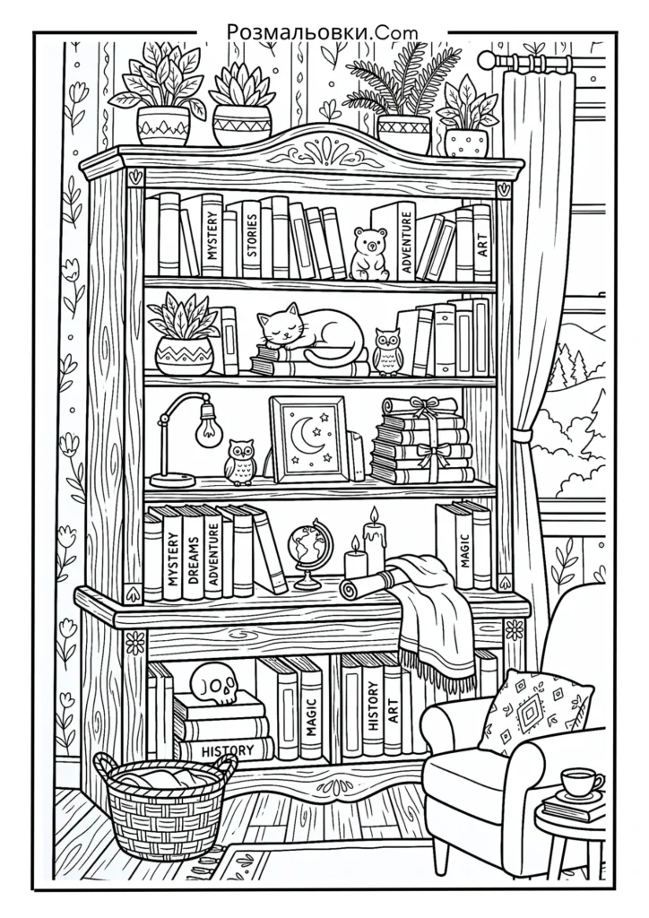 _Полиця з книгами