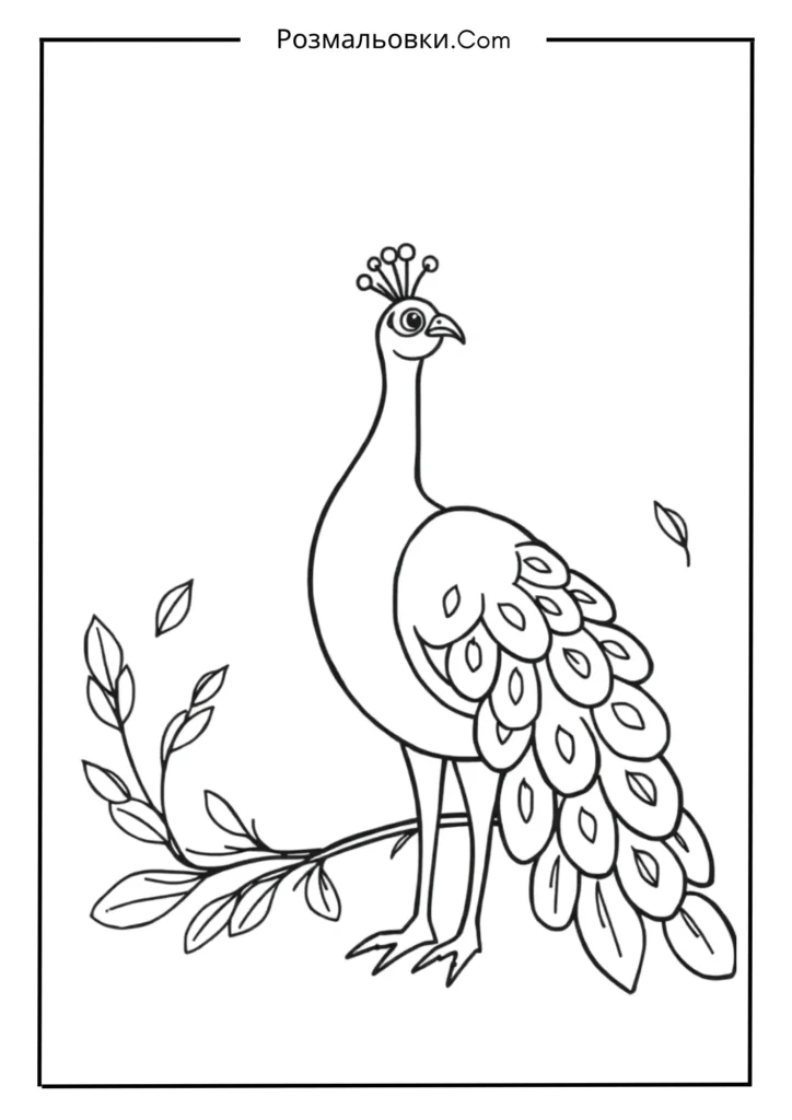 Простий павич для малюків