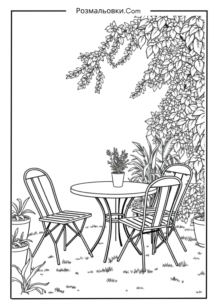 Садовий стілець-стіл