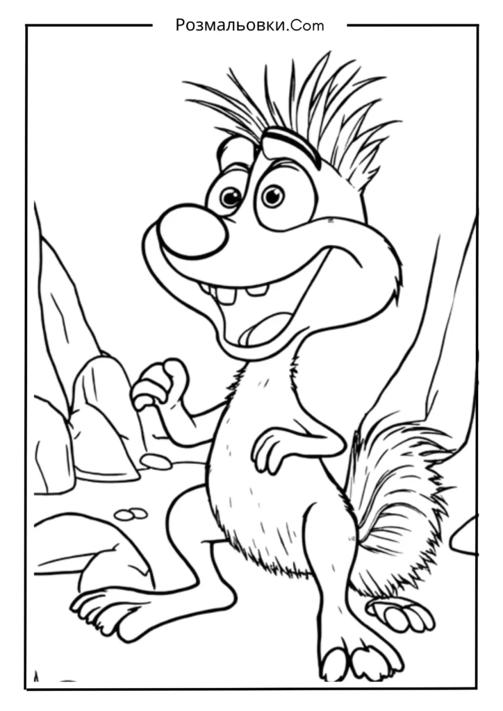Льодовиковий період розмальовка – 16 найкращих ідей для дітей 5 Скрат у пригодах