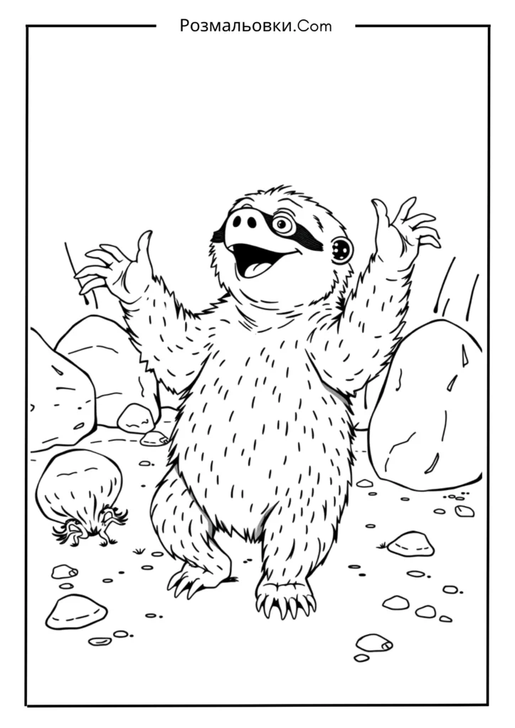 Льодовиковий період розмальовка – 16 найкращих ідей для дітей 9 Веселий танець Сіда